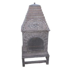 Gusseisen Chiminea (FSL039), Metall Pizza Ofen